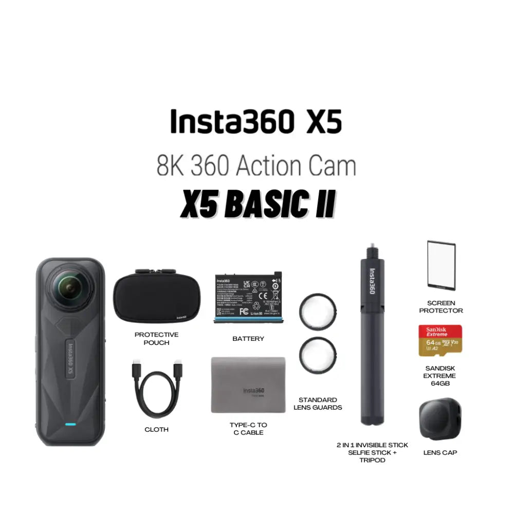Insta360 X5 Basic Kit II