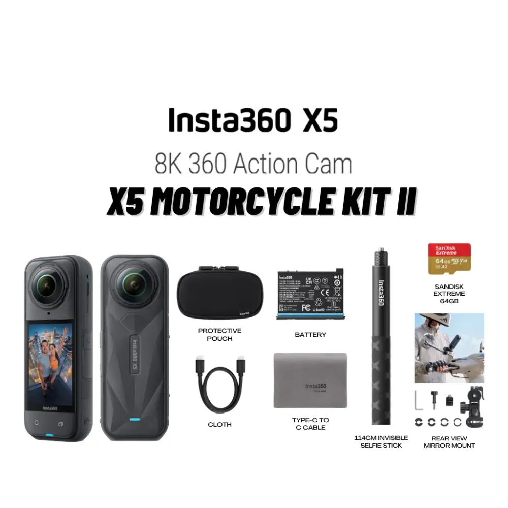 Insta360 X5 Motorcycle Kit II