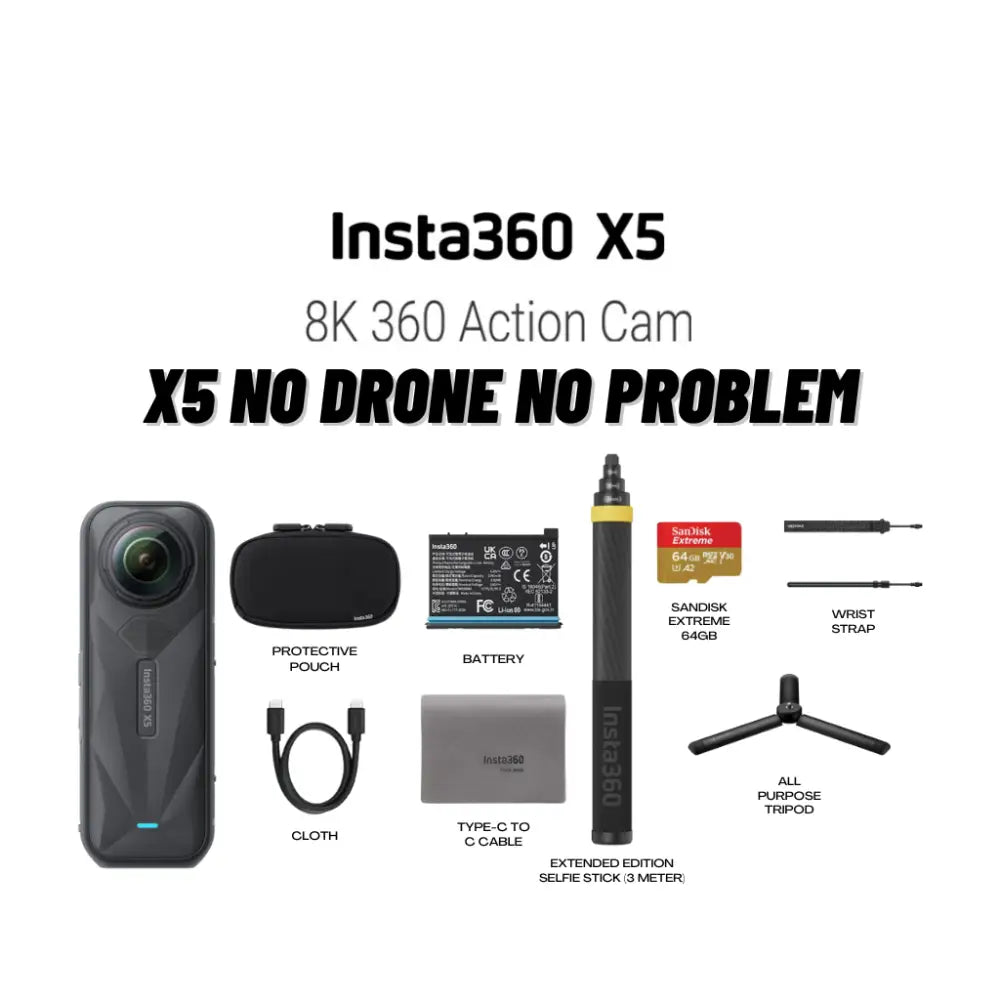 Insta360 X5 No Drone No Problem